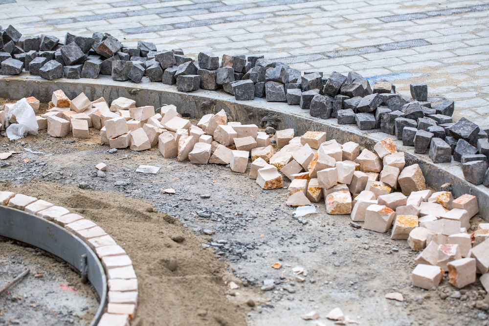 Installation of decorative concrete pavers in Lakeland, FL