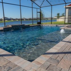 High-quality pool pavers available locally for creating safe, stylish poolside areas.